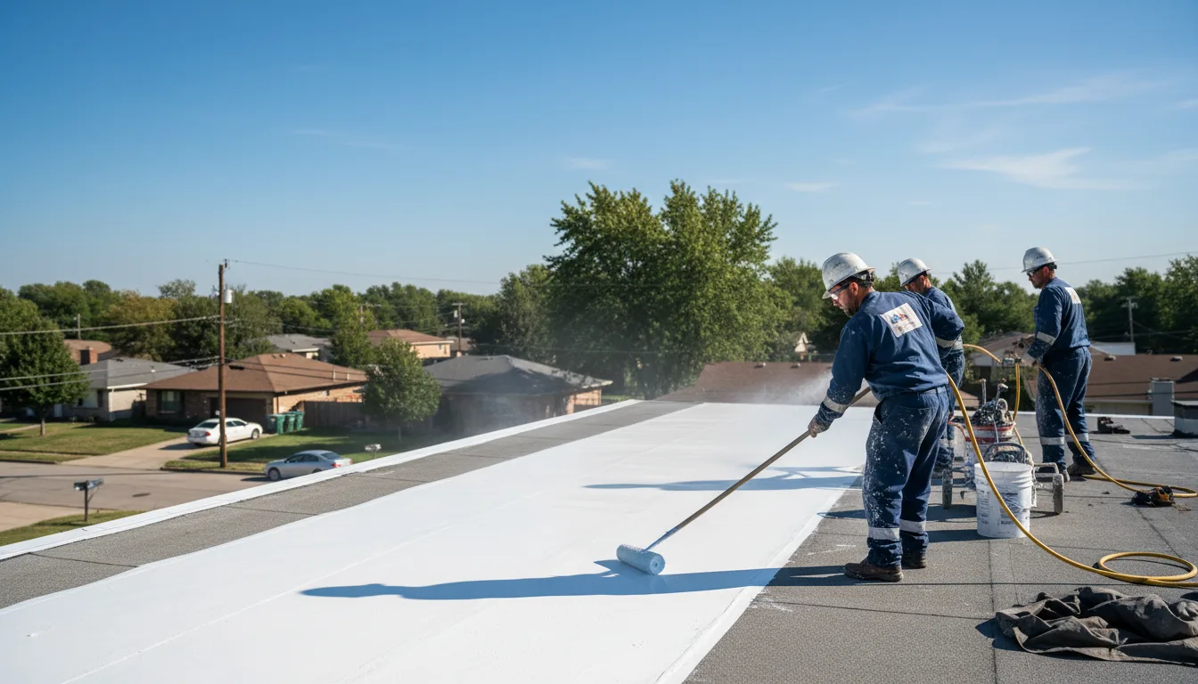 Commercial roof coating in Lehigh, OK near me